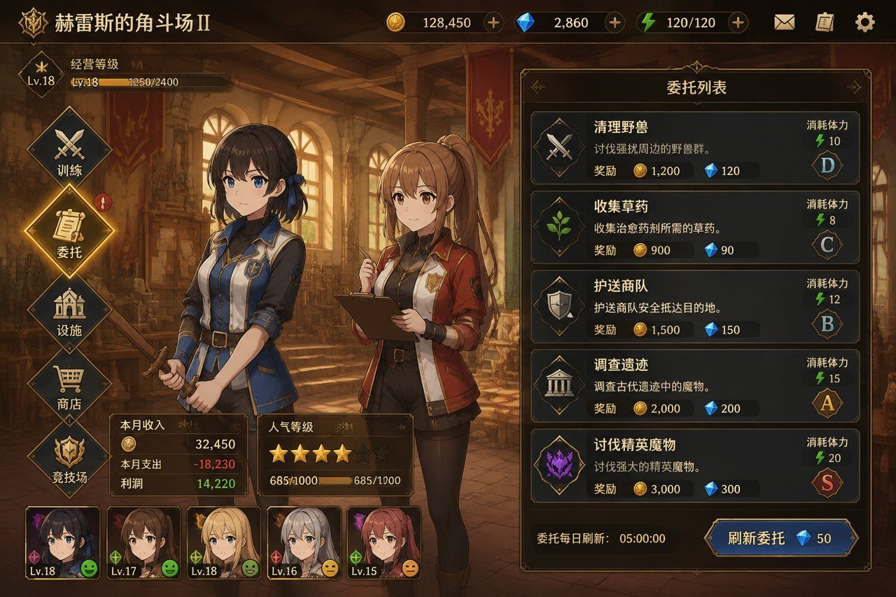 赫雷斯的角斗场Ⅱ 角色养成 实机截图 7